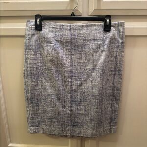 Elegant Blue and White Women's Skirt